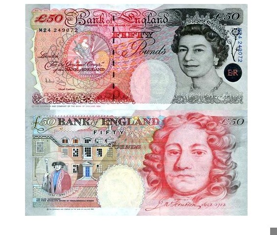 50英镑钞票图片介绍