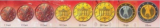 德国欧元硬币介绍