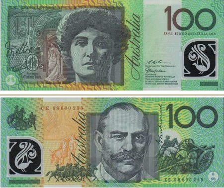 100澳元 100澳元纸币介绍