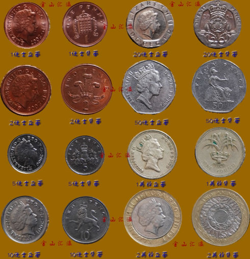 英镑硬币图片介绍