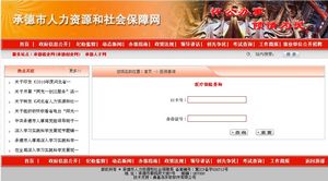 承德医疗保险查询