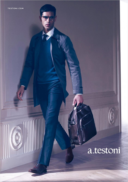 testoni系列男装广告-服装-金投奢侈品网-金投网