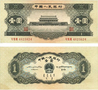 第二套人民币1元券版本介绍
