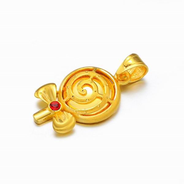 萃华金店千足金棒棒糖吊坠图片_珠宝图片
