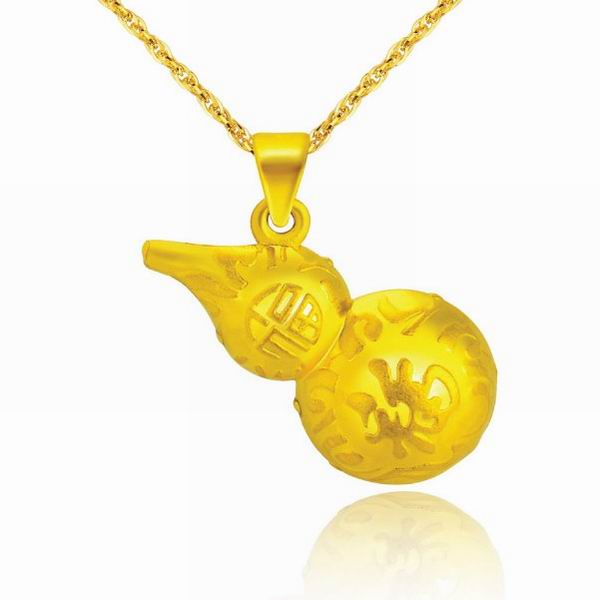 明牌珠宝999千足金开运转运葫芦项坠图片_珠宝图片