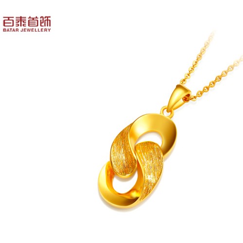 百泰首饰黄金七彩金足金吊坠图片珠宝图片