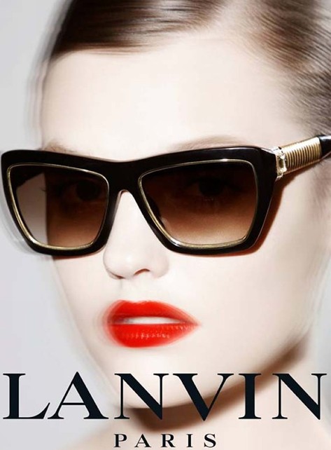 服装 正文 lanvin(朗万)2013春夏眼镜系列由澳大利亚模特montana cox