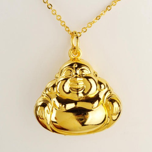 曼都珊珠宝999千足金弥勒佛吊坠图片珠宝图片