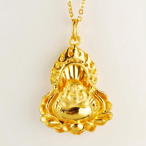 曼都珊珠宝999千足金佛光普照吊坠图片珠宝图片