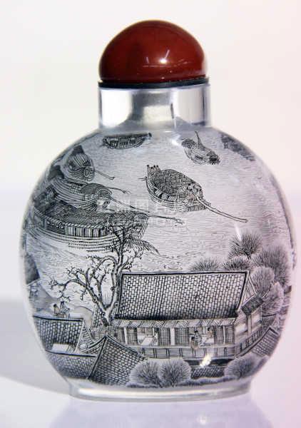 清明上河图内画鼻烟壶