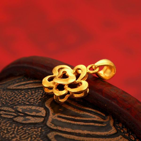 珂兰钻石999千足金太阳花吊坠图片_珠宝图片-珠宝产品-金投珠宝-金投