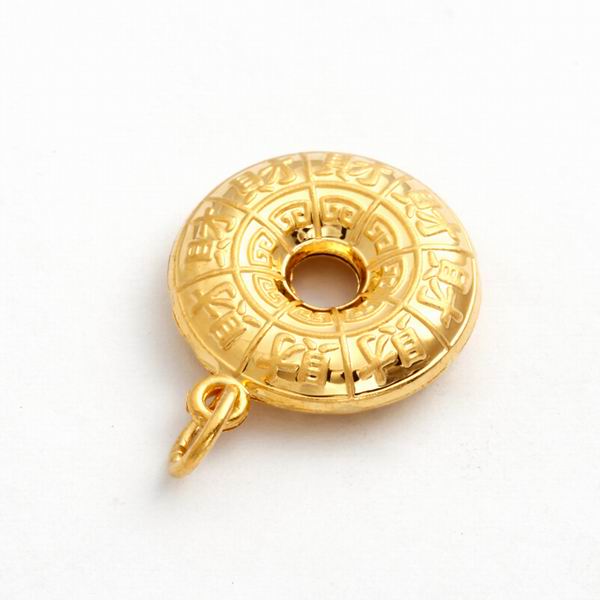 福泰珠宝24k黄金财运风火轮吊坠图片珠宝图片