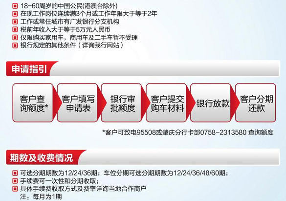 办理广发信用卡购车分期业务赠300元购物卡