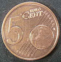 5分欧元硬币介绍