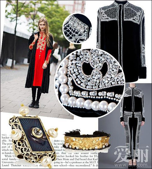 珍珠华丽和贵气逐渐渗透进玩味风格