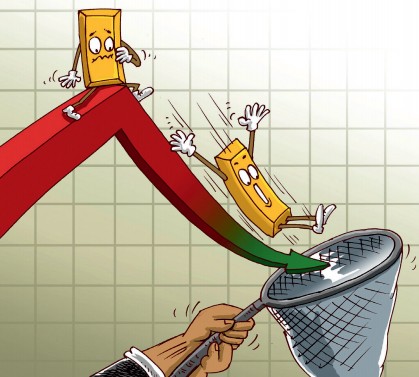 如何炒黄金:不要看见金价下跌就急忙抄底