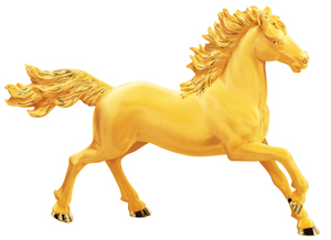 周大福推出马年生肖足金饰品及摆件 送来吉祥祝福