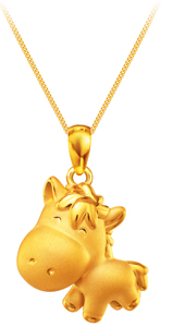 周大福推出马年生肖足金饰品及摆件 送来吉祥祝福