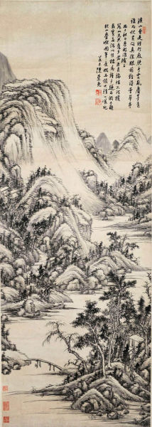 书画收藏与鉴赏:《仿大痴秋山叠图》