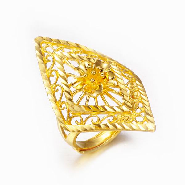 萃华金店千足金大花戒图片珠宝图片