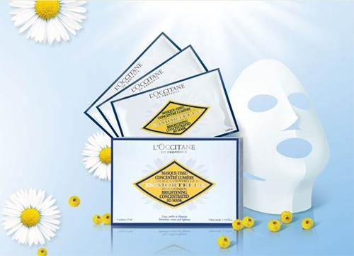 欧舒丹蜡菊焕白水莹面膜全新上市