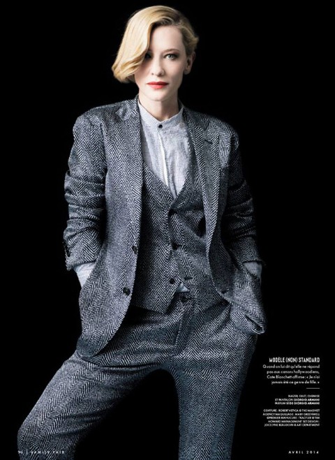 摘要:凯特·布兰切特(cateblanchett)穿上giorgioarmani服装品牌男装