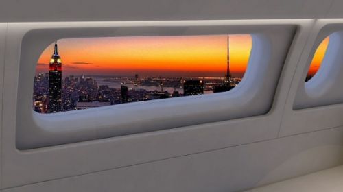 波音公司欲推出私人飞机skyview全景窗户概念