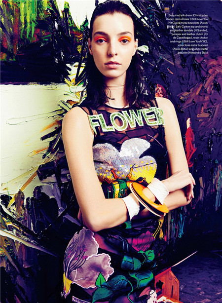 dajana antic 演绎春夏季印花服装系列时尚大片