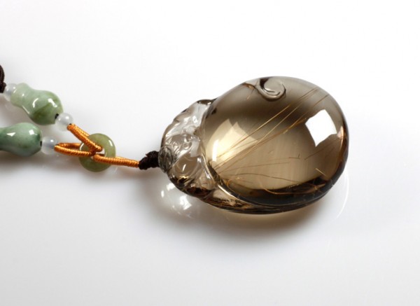 茶水晶真假鉴别