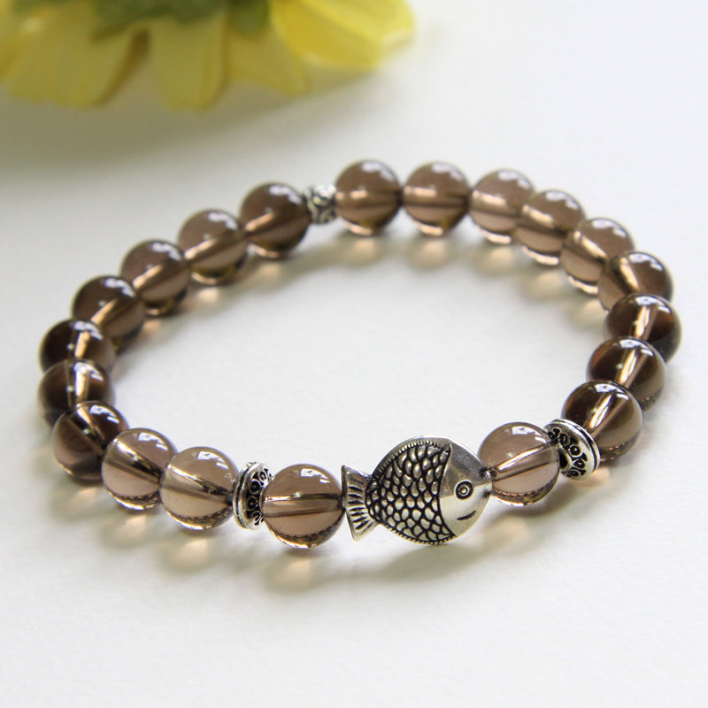 茶水晶佩戴方法