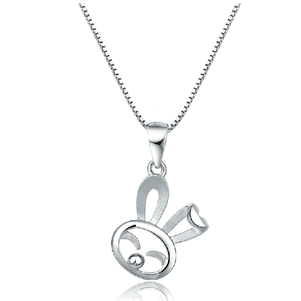 珂兰钻石铂金可爱兔子卡通吊坠图片_珠宝图片