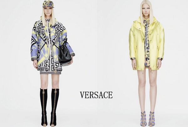 最近每天都有新的度假系列發表,而 versace 服裝品牌