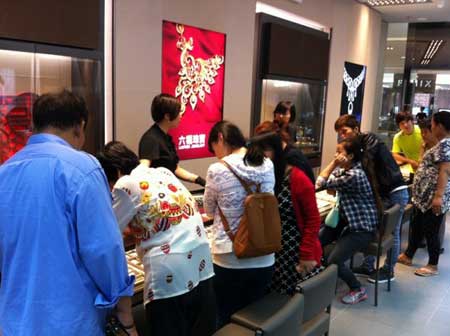 天津第25间六福专柜恒隆广场六福珠宝店盛大开业