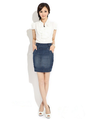 牛仔包裙搭配什么上衣?