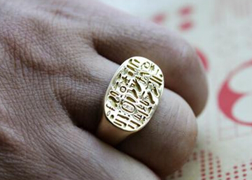 黄金戒指款式图片
