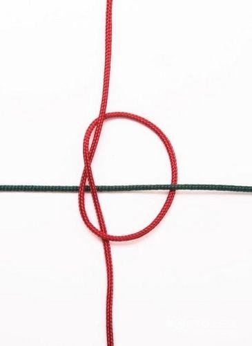 红绳项链编法图解