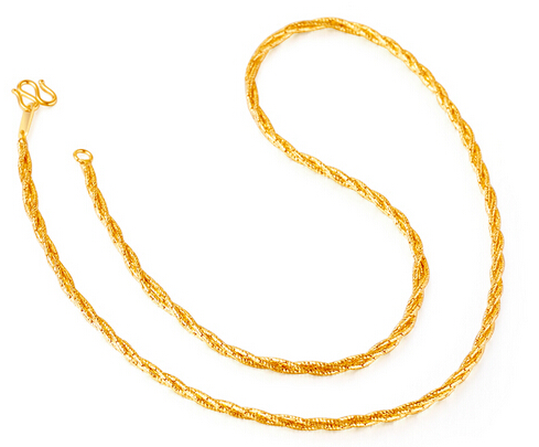 周大福黄金项链图片