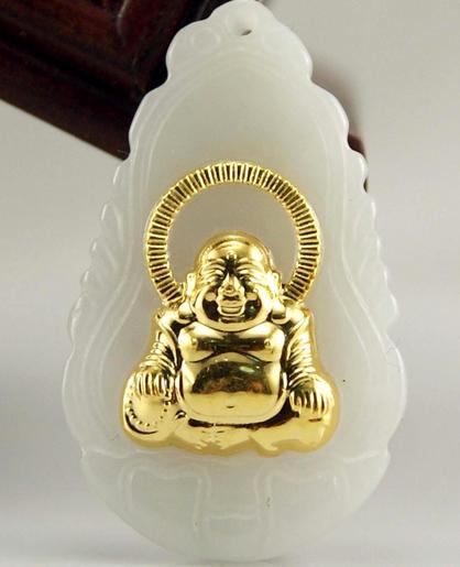 金鑲玉佛吊墜圖片賞析