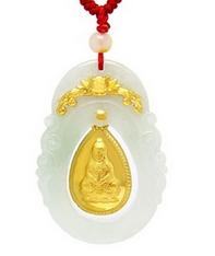 黃金觀音吊墜圖片賞析