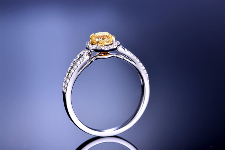 佐卡伊珠宝白18k金双色50分求婚钻石戒指_珠宝图片