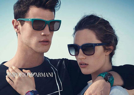 armani 2015夏季奢侈品眼镜系列广告大片