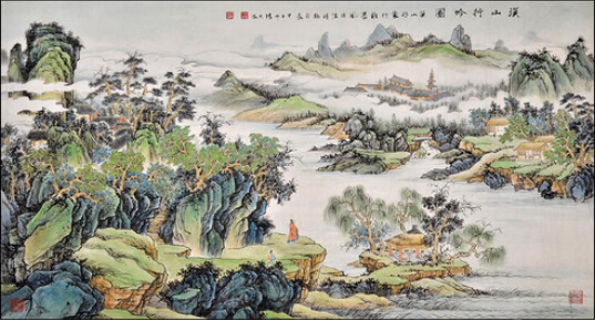 书画收藏与鉴赏:《溪山行吟图》