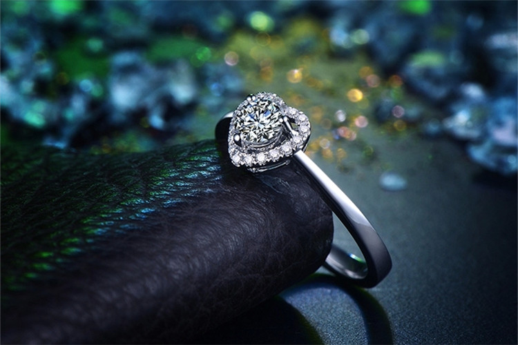 恒久之星白18k金聆听爱意定制钻石戒指_珠宝图片