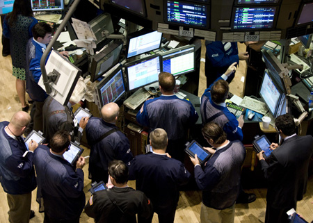 美国股市连跌两日 市场成交放量