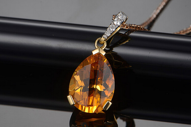 enzo珠宝18k金天然彩色宝石项链_珠宝图片