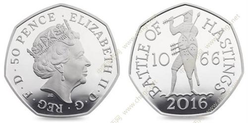 英国发行黑斯廷斯战役950周年金银纪念币