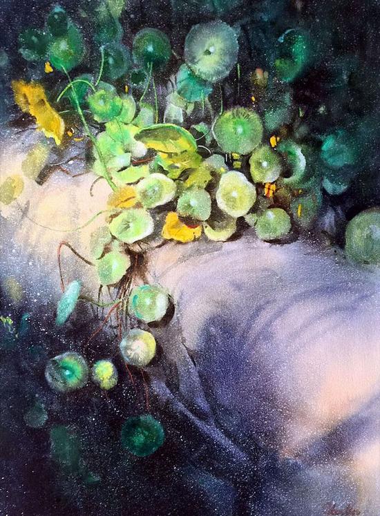 "彩韵中国"中国当代水彩作品美国圣路易斯大展作品欣赏