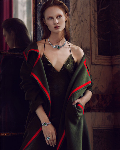 超模Steffi为《How To Spend It》杂志拍摄珠宝