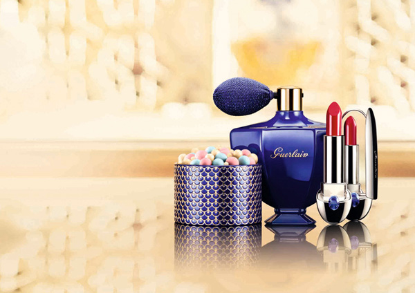 娇兰推出一千零一夜靛蓝玫瑰璀璨圣诞限量系列彩妆