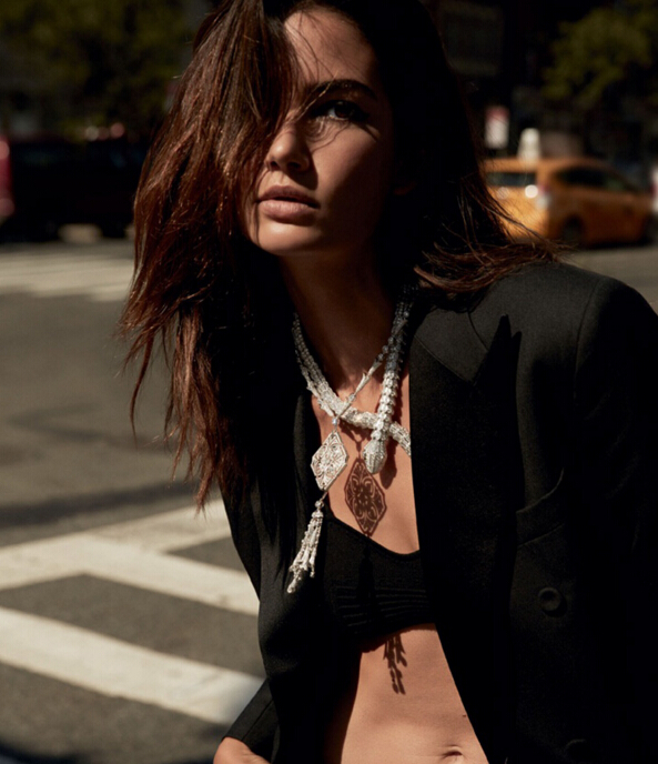 lily aldridge宝格丽珠宝时尚大片曝光 演绎暗黑性感风